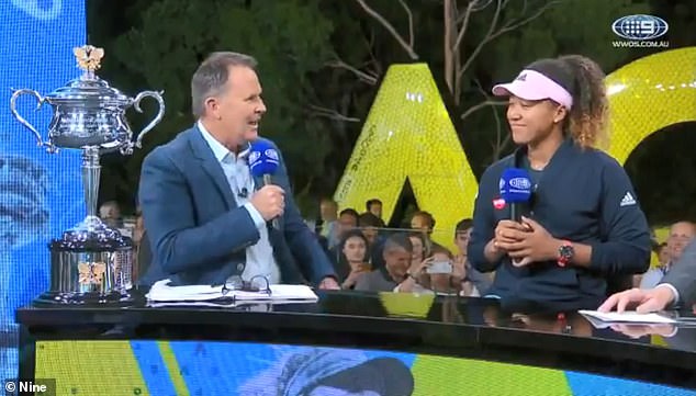 Jones faced backlash on social media in 2019 for his conversation with Naomi Osaka