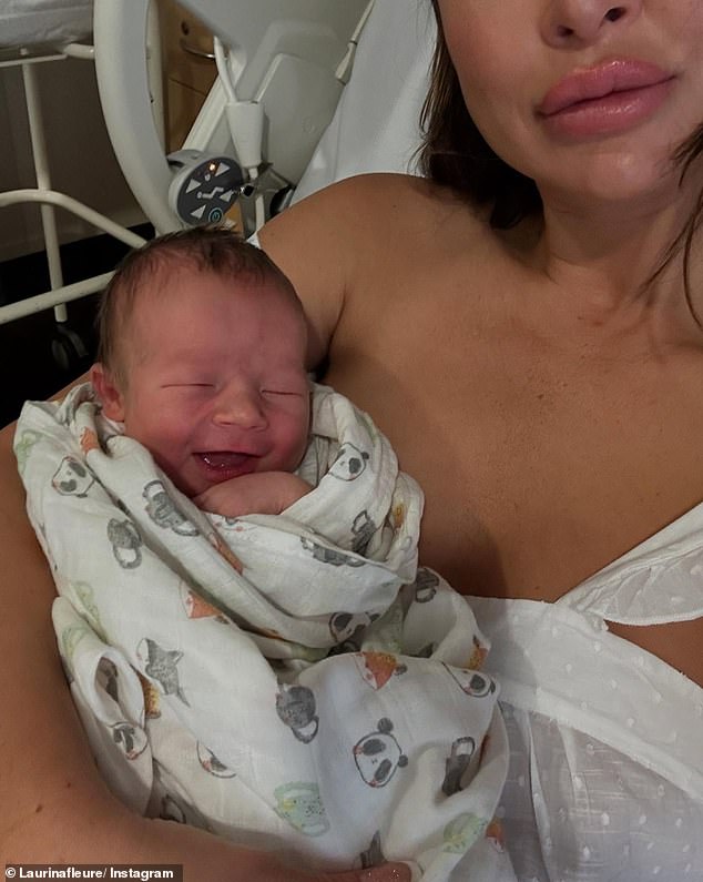 The 40-year-old, who shot to fame on Blake Garvey's 2014 season and later starred on Bachelor in Paradise, made the announcement last week. She posted a photo on Instagram of her newborn baby and wrote in the caption: 'Archie Aston Black 05/01/2025'