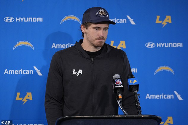 Griffin criticized the poor performance of Chargers QB Justin Herbert, who threw four picks