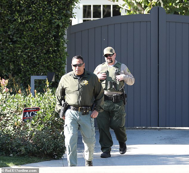 They were also joined by LA County sheriff's deputies. The reason for the visit is currently unknown, but DailyMail.com has contacted Affleck's rep for comment