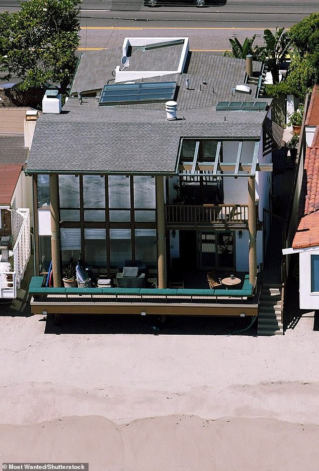 The oceanfront house was pictured in 2004