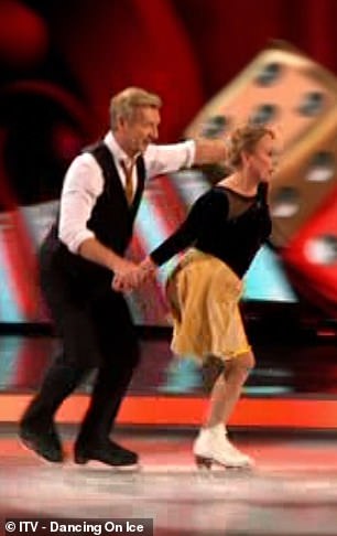 The skating duo closed the launch episode of the ITV show with a classic performance