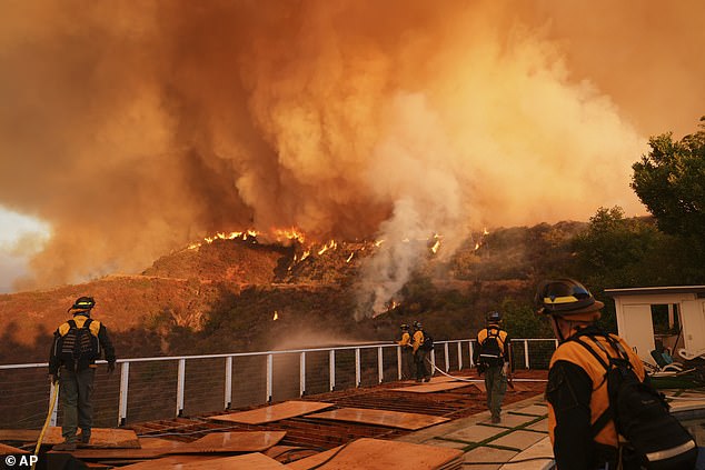 In total, more than 12,000 structures were destroyed during the catastrophic infernos, including homes, schools and churches. And the death toll rose to 24 as of Sunday; taken on Saturday in Pacific Palisades