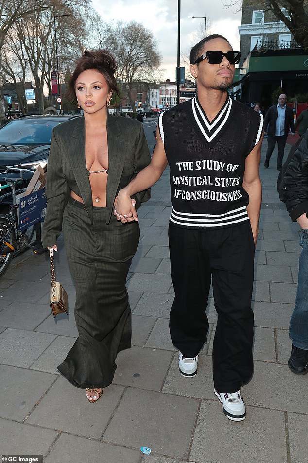 Jesy and Zion previously split last summer after Jesy struggled with their seven-year age difference (pictured together in April 2023)