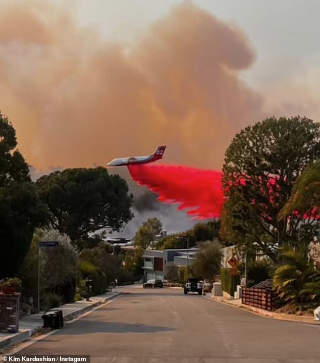 Kardashian previously gave a special shoutout to the firefighters currently battling the devastating wildfires spreading across Southern California