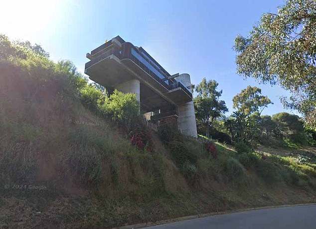 The Bridges House on iconic Sunset Boulevard before it was destroyed