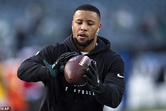 Saquon Barkley had 119 yards on 25 carries in the Philadelphia Eagles' win on Sunday