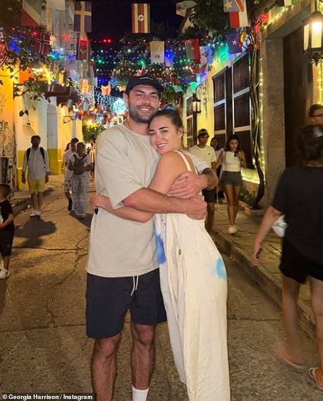 Earlier this month, Georgia revealed her secret hunky boyfriend on Instagram for the first time when she shared a gallery of loved-up snaps of the couple on holiday in Columbia.