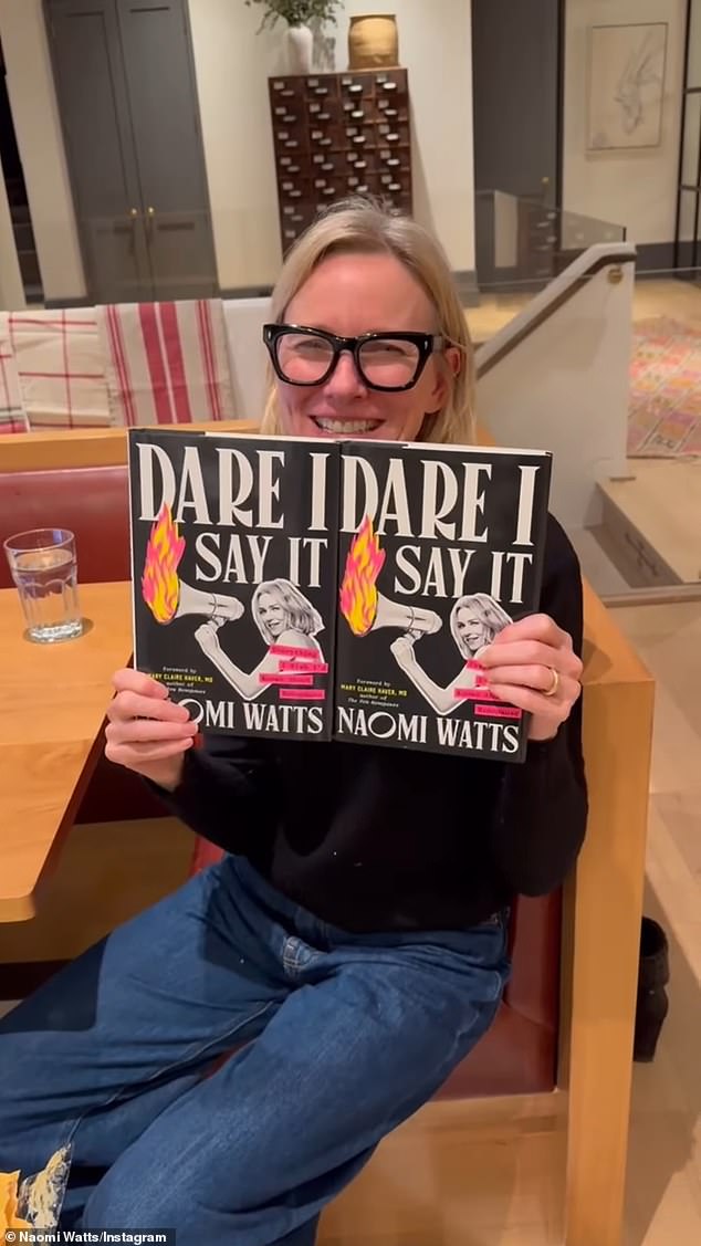 Crown Publishing will release the two-time Oscar nominee's 256-page literary debut about early menopause - Dare I Say It - on January 21 in the United States and January 23 in Britain (pictured January 3)