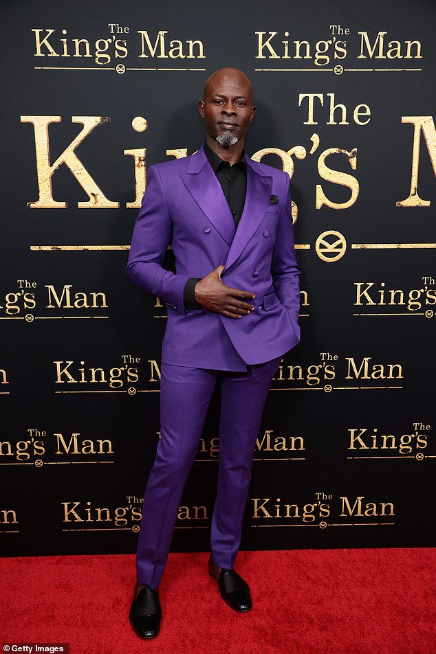 Hounsou also said he believed he was rejected by the Academy for his breakthrough role as Cinqué in Steven Spielberg's 1997 historical drama Amistad, for which he received a Golden Globe nomination; pictured in December 2021 in New York City