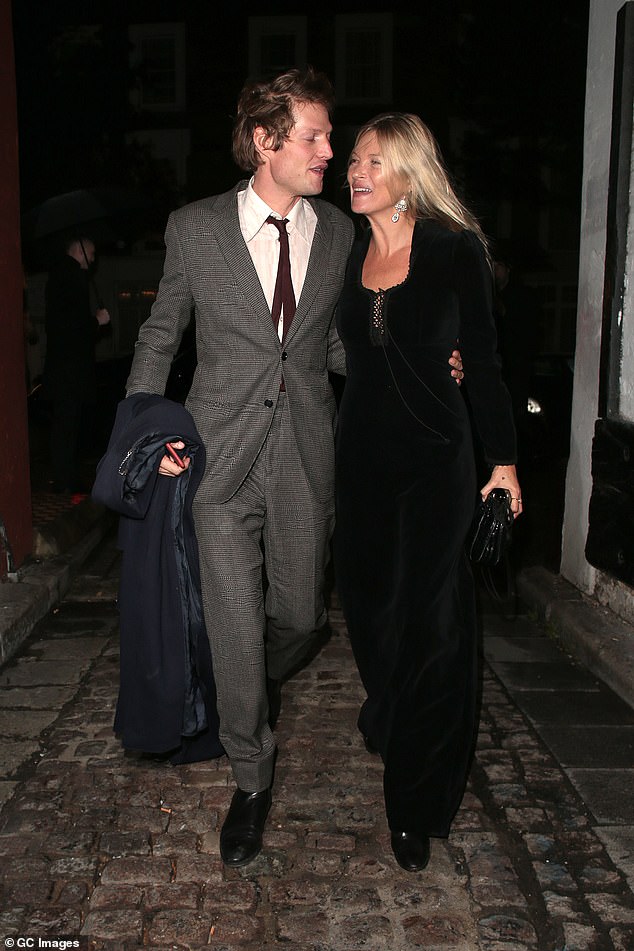 Kate started dating Nikolai in 2015, who was rumored to have dated Princess Beatrice in the early 2000s after splitting from her musician ex-husband Jamie Hince (pictured together in 2019)