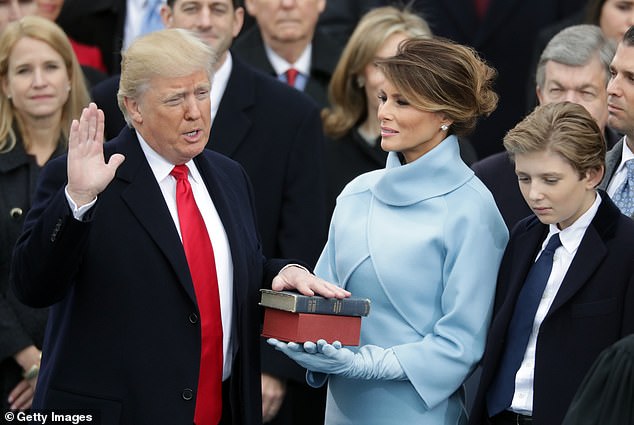 President-elect Donald Trump will take the oath of office in just seven days. (Image: Trump taking the oath of office on January 20, 2017 in Washington DC)