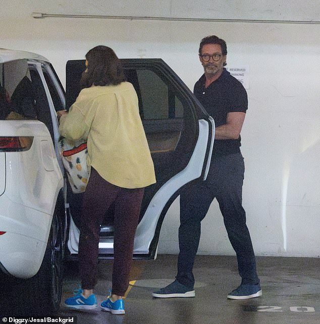 Jackman opened the door to his new love ahead of their date