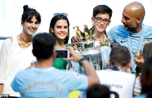 Serra is regularly seen on the pitch celebrating with her husband after City win big trophies