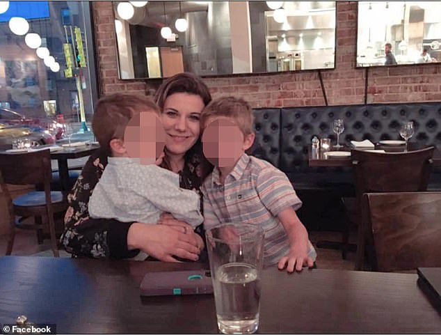 Her Facebook page showed a photo of her smiling next to her sons at the time of the assault