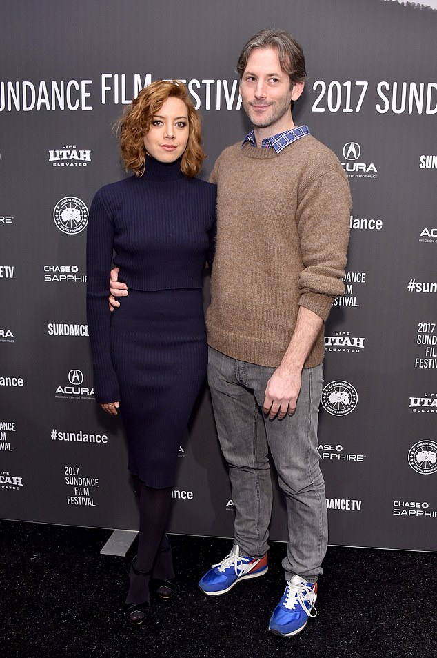 Plaza and Baena posed in Park City, Utah at the 2017 Sundance Film Festival, an event for which the filmmaker was twice nominated for the Grand Jury Prize