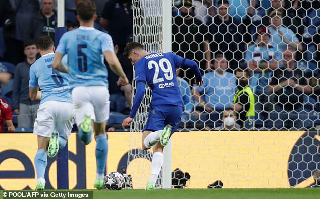 Havertz scored the winner for the Blues against Manchester City in the 2021 Champions League final