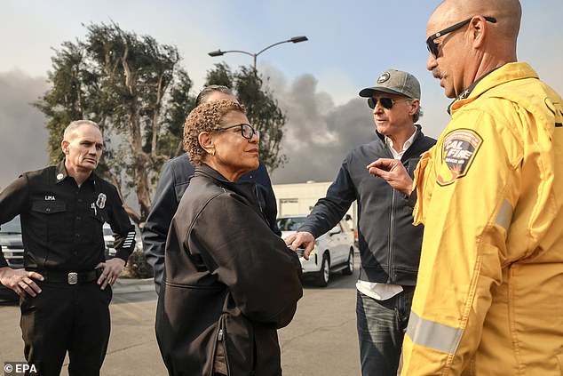 Hibbs also directed his ire at Los Angeles Mayor Karen Bass, who was traveling to Ghana when the fires broke out.