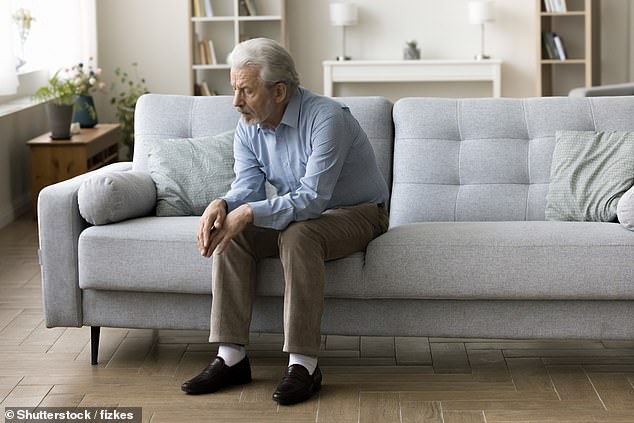 Overall, retirees showed more signs of depression than those who were still working (file photo)