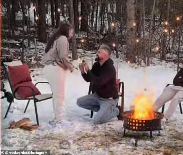 He revealed that he and his now fiancée would soon be walking down the aisle by sharing a heartwarming clip of the romantic proposal