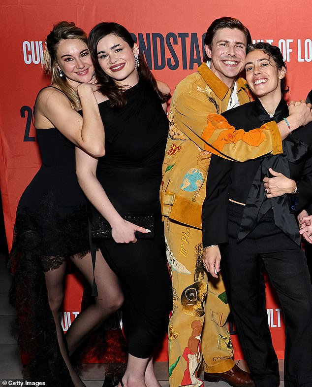 Shailene and the A League of Our Own star seem to have been a thing since Thanksgiving. From left: Shailene, Barbie Ferreira, Chris Lowell and Roberta