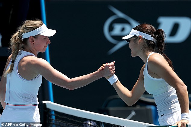 Raducanu (right) did a lot wrong, but also a lot right, but it was impressive to see her best tennis come to life during the two tiebreaks