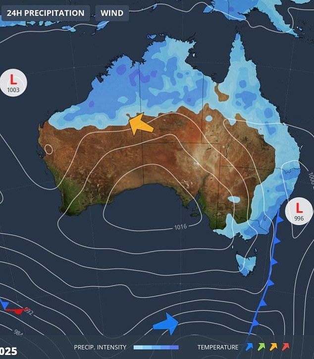 Expect rain for Australia on Thursday