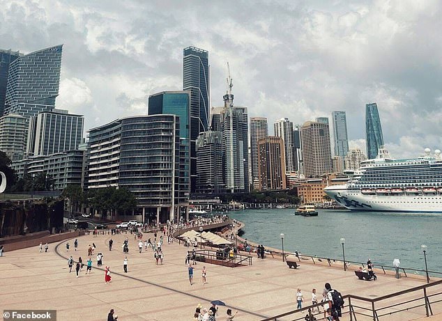 Anita also shared several tourist photos of places she had visited with Matthew since he became a free man last month, including Circular Quay on Sydney Harbour.