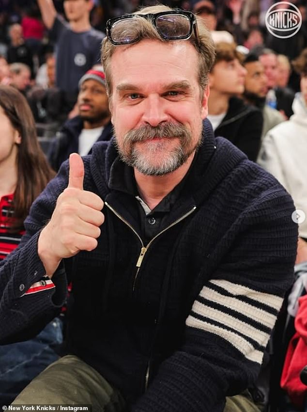 On Sunday, David was also spotted in the crowd at the Milwaukee Bucks vs. New York Knicks basketball game at Madison Square Gardens.