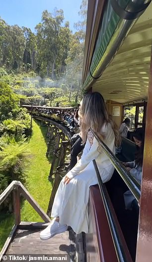 Passengers can sit on the sills of the carriage with their legs dangling over the side, enhancing the sense of adventure