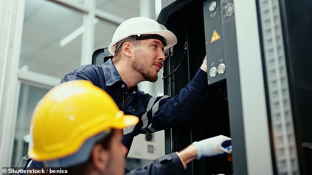 Some electricians earn much more than nurses, police officers and teachers (stock image)