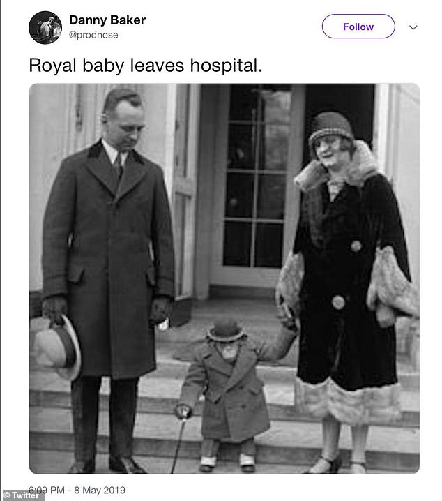 The comment came just eight months after he was fired by the BBC for a tweet in which he shared a photo of a couple walking a chimpanzee shortly after Meghan Markle gave birth to eldest child Archie.