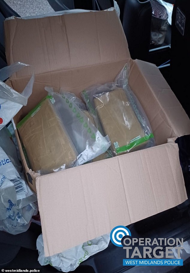 Nine bags of cocaine were found in a box in the trunk of her Lawrence's car