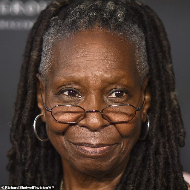 Although the results are not as convincing as the tools used by movie studios, anyone can now use inexpensive online tools to age photos of celebrities like Whoopi Goldberg (pictured) or themselves.