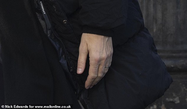 Guardiola was seen wearing his wedding ring as the Man City players arrived at their hotel in London