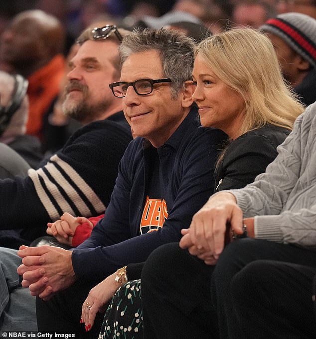 Seen during the game between the New York Knicks and the Milwaukee Bucks on January 12 at Madison Square Garden in New York City; her wedding rings are firmly attached