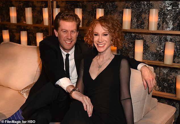 Griffin filed for divorce from Bick (L) in December 2023; they are pictured together in 2019 in LA