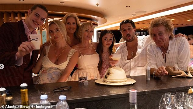 The singer took a no-cost vacation on a $150 million superyacht traveling through the Caribbean with his wife Penny Lancaster and seven of his eight children.