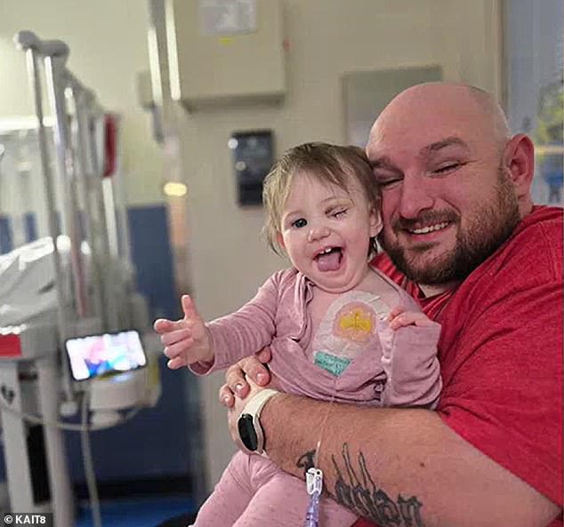 Lily's father Josh told DailyMail.com that he believes Lily lost the sight in her left eye months ago and was in pain she couldn't verbalize