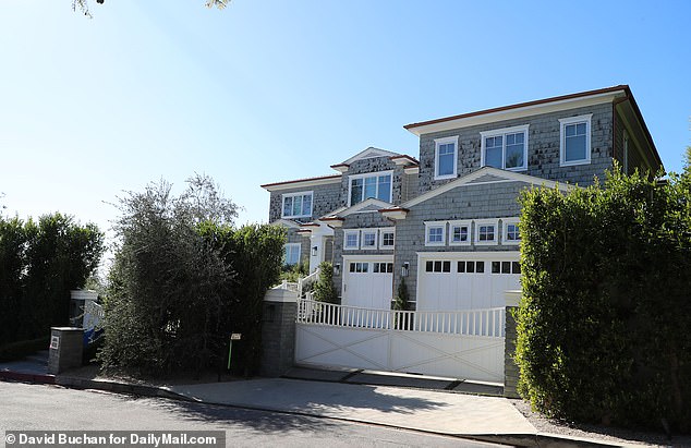 But exclusive photos from DailyMail.com show his 12,000 sq ft mansion has emerged unscathed