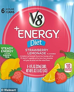 Walmart's Strawberry Lemonade Flavored Diet V8 Energy Juice Drinks Have a Score of 99