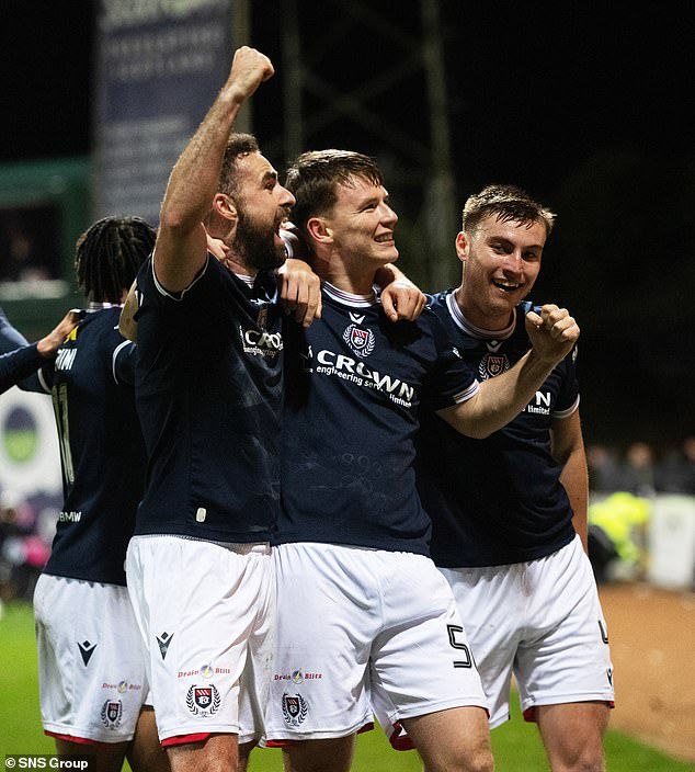 In an exciting match, Dundee's Aaron Donnelly gave his team the lead in the 12th minute