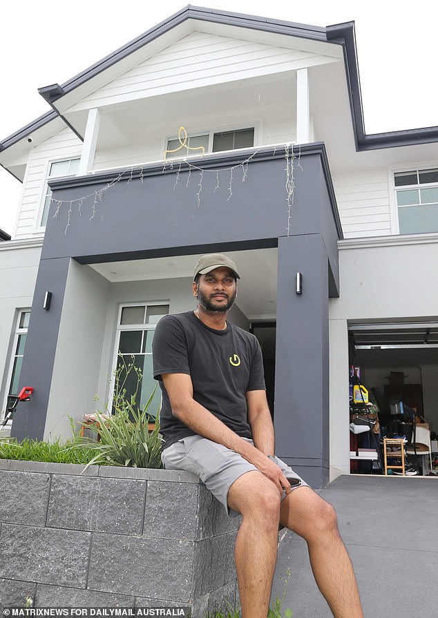 Surya Durai, 34, and his young family live in the new Box Hill development