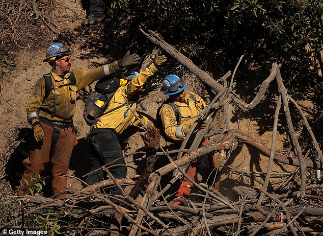 A source revealed that Guttenberg, whose home survived the initial fires that destroyed thousands of other structures, has 