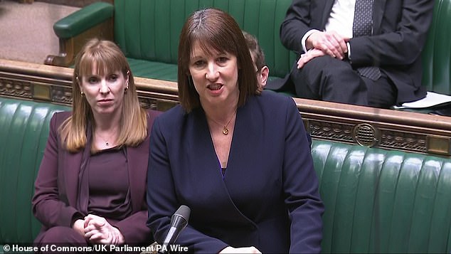 Chancellor of the Exchequer Rachel Reeves speaks in the House of Commons, Westminster, answering questions from MPs for the first time since her return from a trip to China, criticized by political opponents as it coincided with a week of volatility for the pound and rising interest rates on Great Britain Britain bonds