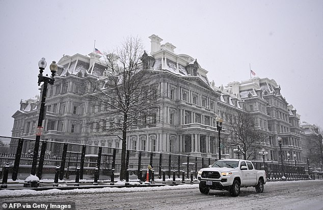 The Eisenhower Executive Office Building is located within the White House complex, but across the street from the actual Oval Office