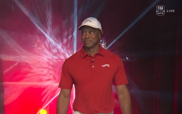 Golf legend Tiger Woods made his long-awaited TGL debut earlier in the evening