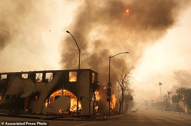 About 12,300 structures were wiped out in the carnage