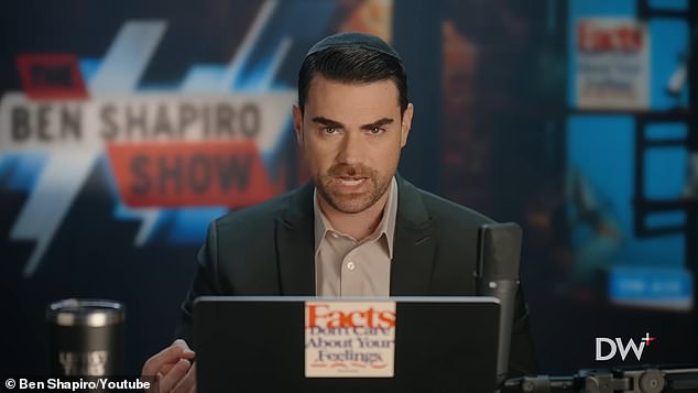 Habba's comments raised alarm bells for Shapiro, who posted his own show on Monday with the headline: 'The Right Should DUMP Andrew Tate'