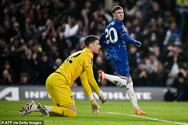 Tuchel watched as Cole Palmer opened the scoring for Chelsea against Bournemouth